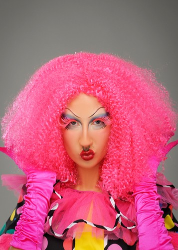 Bright pink pantomime dame - bright,