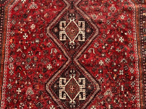 7x10 old antique oriental rug - old,