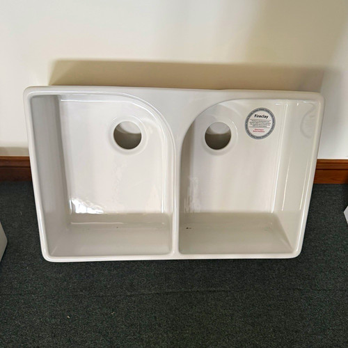 White ceramic sit double - white,