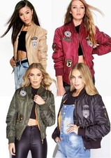 LADIES VINTAGE PADDED BOMBER