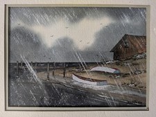 Original Rainy Beach Stormy