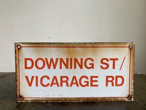 Vintage original enamel sign - vintage,
