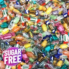 SUGAR FREE Mix Hard Boiled Sweets PICK n MIX ASSORTED WRAPPED Diabetic Retro Bag