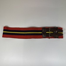 British Army Royal Artillery Double Leather Buckle Stable Belt