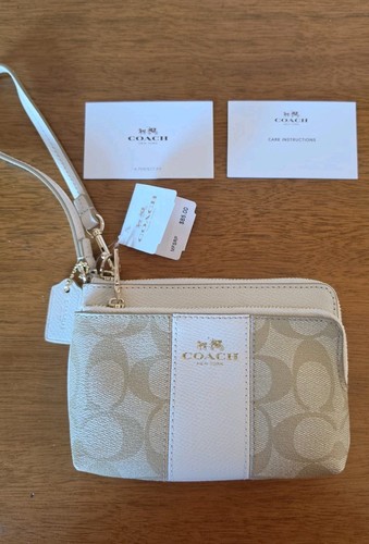 Coach wristlet pvc - wristlet, leather