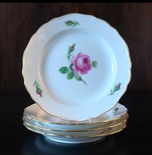 Meissen Pink Rose Plate 17 cm x 1