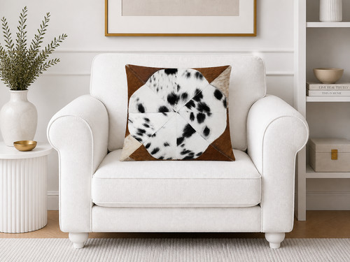 Genuine cowhide cushion cover - cushion,