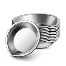 12PCS Small Round Paint Coloring Palette for Artist Paint Mixing Cups Metal Tray