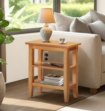 Side Table, Wooden Oak