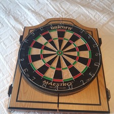 Unicorn Maestro Dartboard with Wooden Cabinet Mancave/Home/Garage (see pictures)