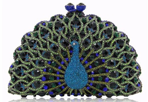 Peacock paradise handbag - peacock, of