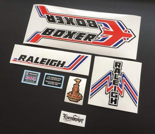 Raleigh boxer decal set - raleigh,
