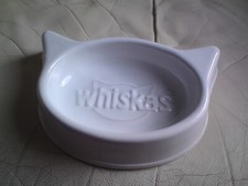whiskas cat dish bowl ceramic white plate food advertising limited edition 