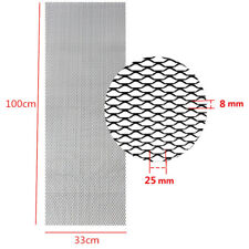 Hexagonal Mesh Grille Net Section Black Aluminum For Car Bumper Fender Body Kit