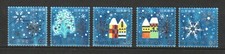 JAPAN 2020 WINTER GREETINGS 63 YEN (SNOW & CRYSTALS) COMP. SET OF 5 STAMPS USED