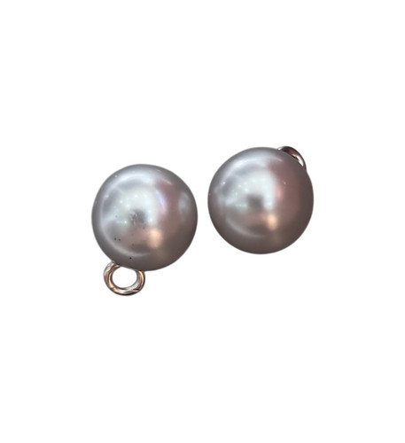 Silver grey pearl shank - pearl,