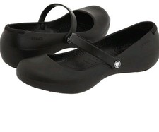 Crocs Alice @ Work Mary Jane Shoes W 8 UK 6 clog Slip on womens  Black 