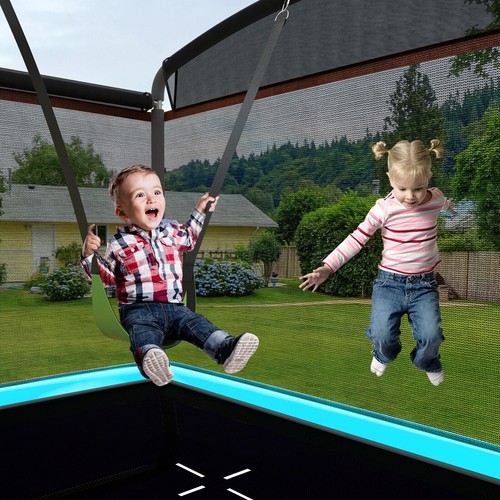 7ft kids trampoline swing - 7ft, w/swing