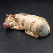 Giftcraft Japan Pottery Cow Bull Figurine Salt Shaker