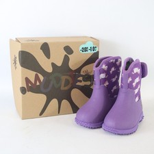 MUDDIES Puddle Unicorn Wellingtons Wellies Lilac VGC Boxed Children's Size 5-EHB