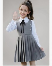 Girls Grey School Uniform