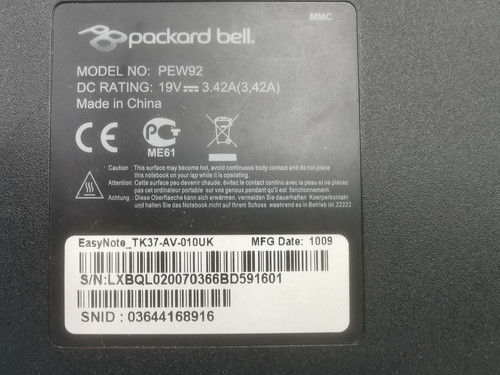 Packard bell easynote - bell,