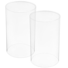  2 Pcs Candle Covers Glass