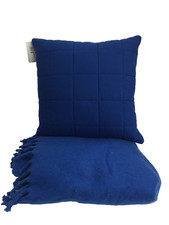 M&S Home Bright Blue Faux