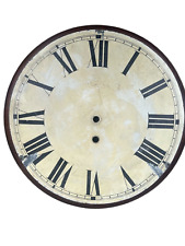 Single Fusee Clock Dial Painted For Spares Parts Antique
