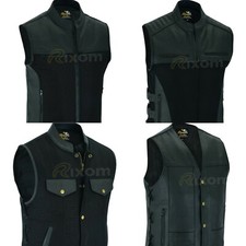Bikers leather waistcoat - waistcoat, club