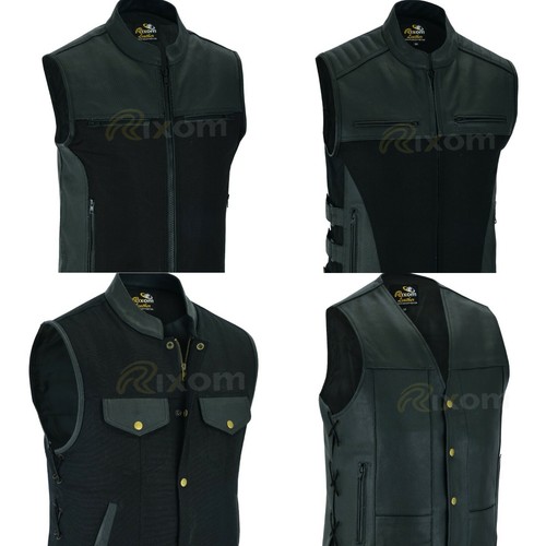 Bikers leather waistcoat - bikers,