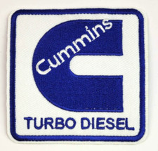 Cummins Turbo Diesel Logo USA Iron-On Patch Embroidered Sew-On Patch
