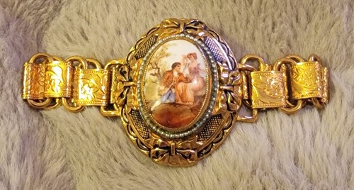 Vintage bookchain bracelet