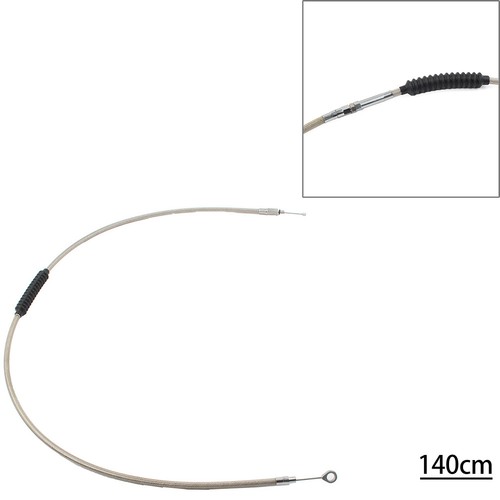 140cm clutch cable stainless - 140cm,