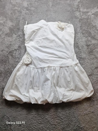 Y2k white bubble hem - y2k,