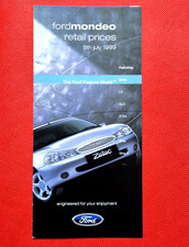 1999 FORD MONDEO Price List -