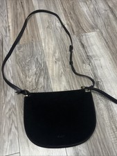 KLEY SUEDE Leather Handbag Black Women’s BNWOT