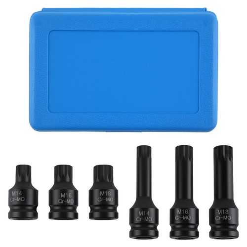 2in spline bit - socket, 6pc