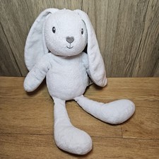 Marks and Spencer M&S White Bunny Rabbit Baby Soft Toy Plush 27173909 Heart Nose
