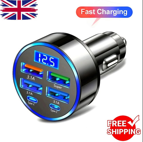 Fast car charger adapter 4usb - fast,