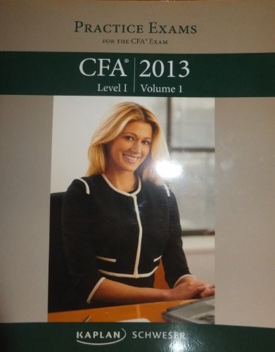 Kaplan schweser cfa 2013 level - cfa,