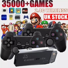 35000+Retro Video Game Console 4K HD TV Game Stick Ink.2 Wireless Controller NEW