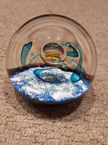 Selkirk glass paperweight 1998 - selkirk,