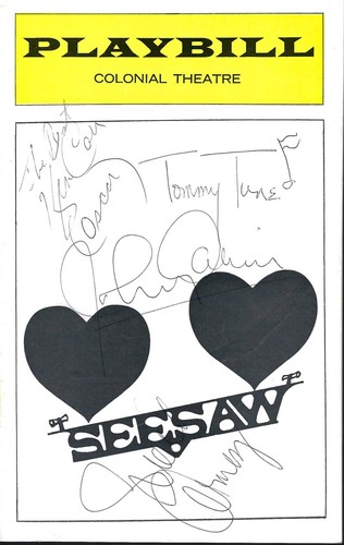Seesaw playbill john gavin - playbill,,