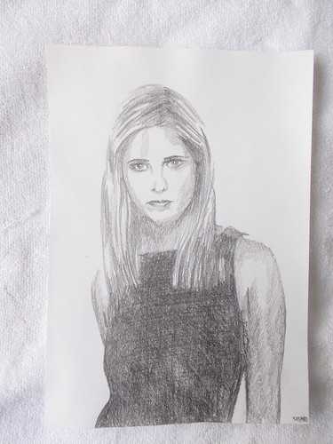 Art graphite pencil sketch - a4,