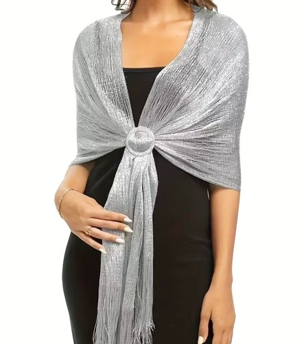 Women silver metallic - metallic, knit