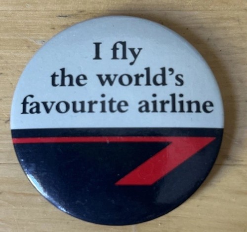 Vintage british airways fly - british,
