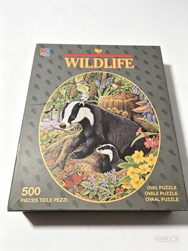 Wildlife badger oval - mb,