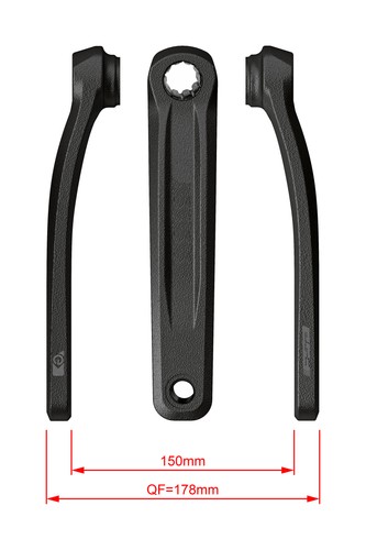 Ebike chainset 320 isis - chainset, ck-320