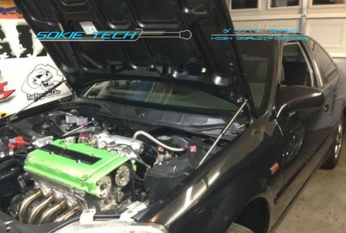 Black strut bonnet shock - strut, lift